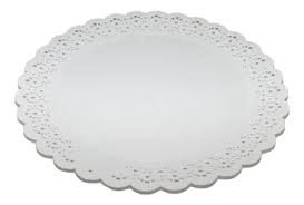N°39 Plato blonda plastico x unidad.