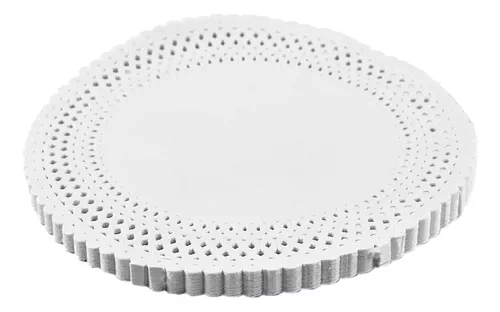 N°28 Plato blonda papel x unidad.