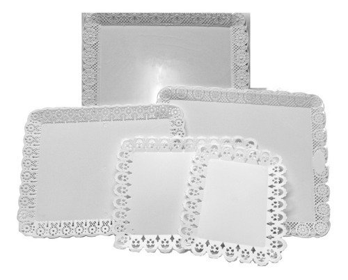 36x28 Bandeja plastica blonda (2kg) x unidad.