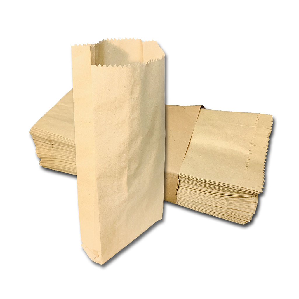 N°4 KRAFT bolsas papel x 100 unidades.