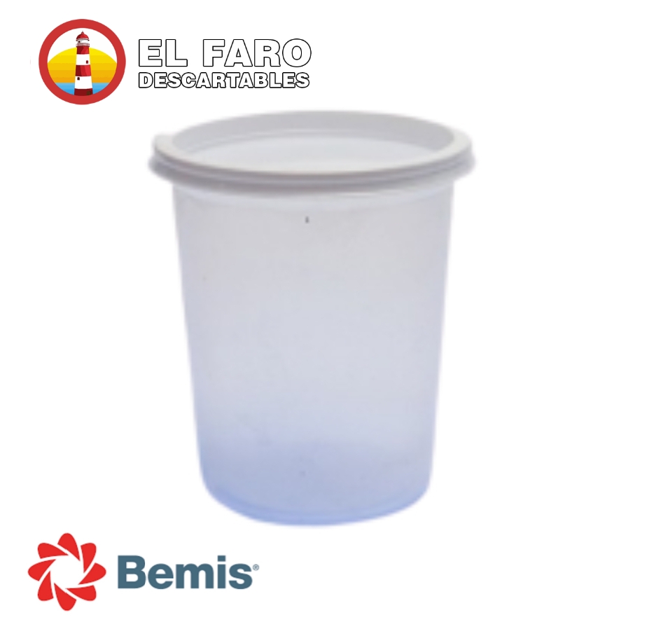 500cc POTE c/TAPA (Ideal ensalada de fruta) x Unidad.