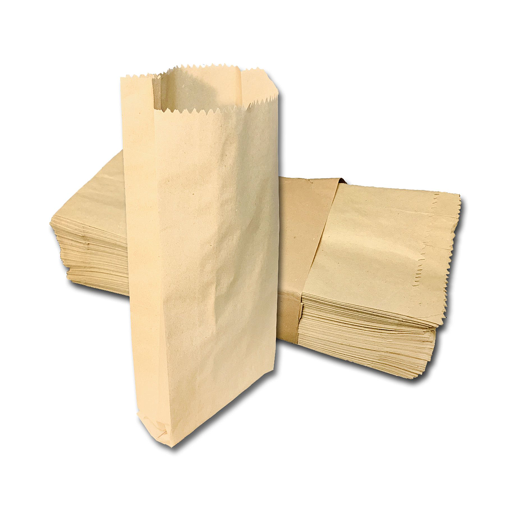 N°2 KRAFT Papel bolsas x 100 unidades.