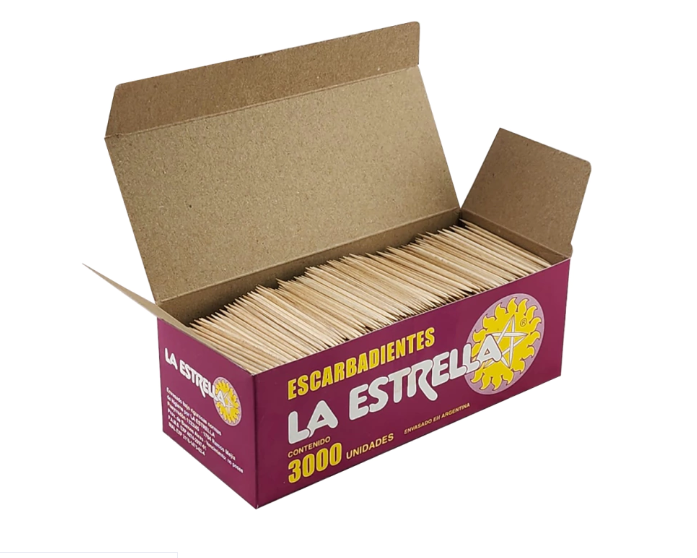 Escarbadientes granel x 1000 unidades.