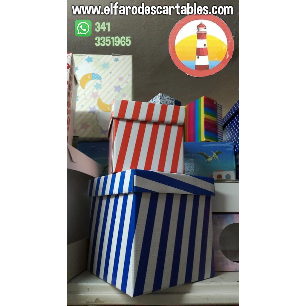 20x20 Caja cubo raya x unidad