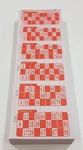 Bingo cartones series x 150 unidades