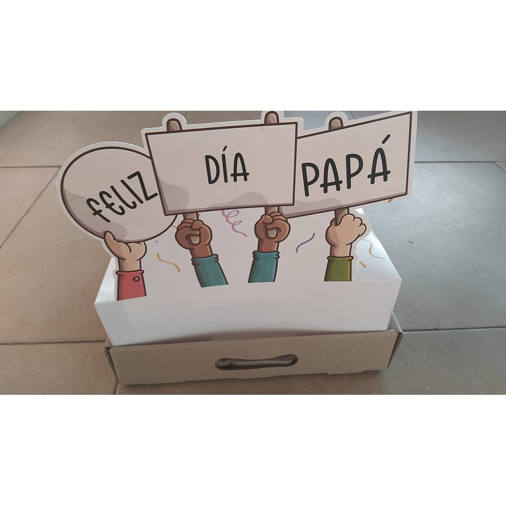 30x30 Caja Box &quot;Dia del padre&quot; x unidad