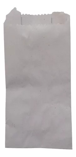 N°7 Bolsas papel blancas x 100 unidades