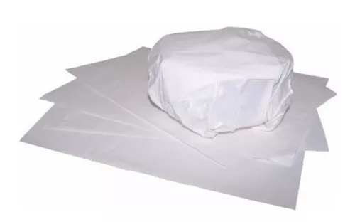 25x40cm Parafinado Blanco x unidad.
