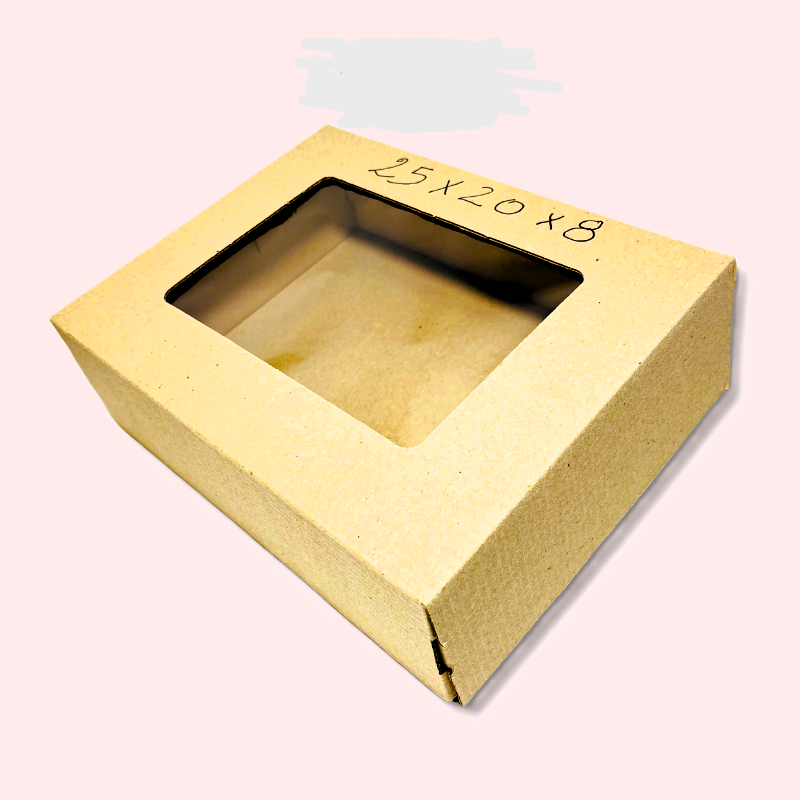 25x20x8 Caja visor MICROCORRUGADA x unidad