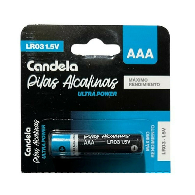 Pila alcalina AAA &quot;CANDELA&quot; x Unidad