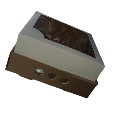 25x25x12cm x Unidad - CAJA DRIPCAKE Visor.