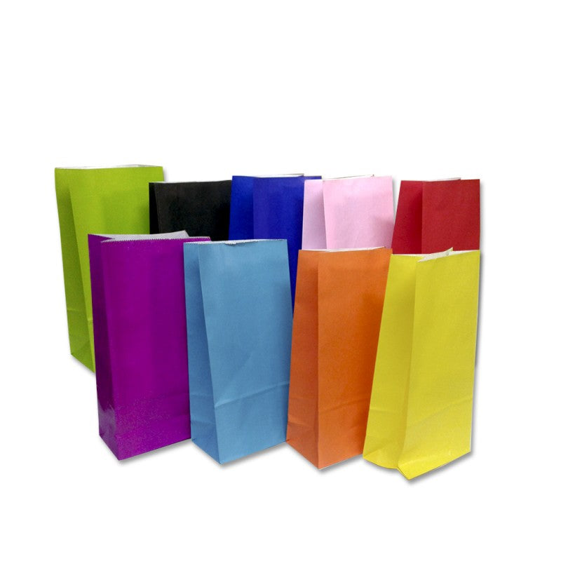 COTILLON Bolsas papel color x Unidades.