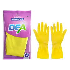 Guantes GOMA AFELPADO "DEA" x Paquete.