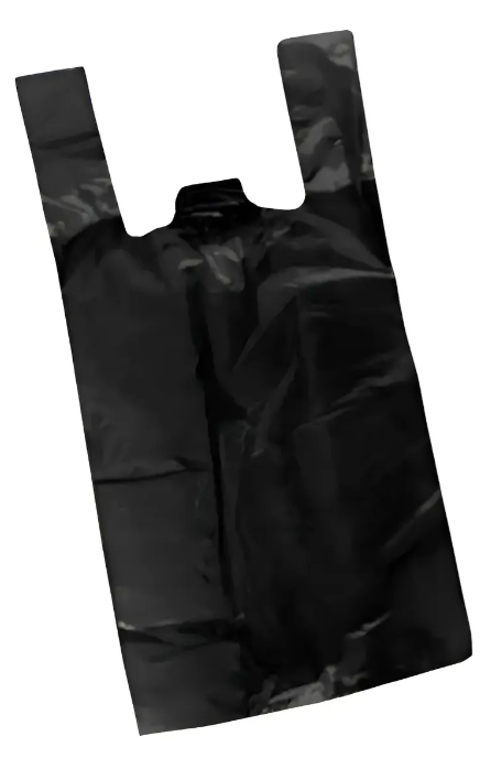 30x40cm x Paquete - Camiseta bolsa negra.