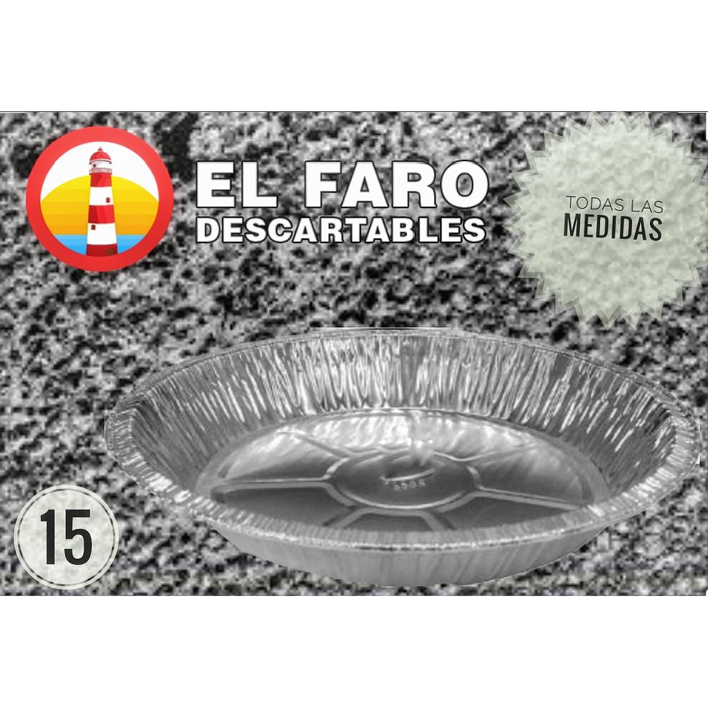 N°15 Plato ALUMINIO x unidad.