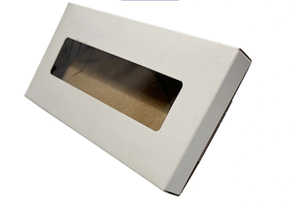 15x11x11cm x Unidad - Caja blanca visor.
