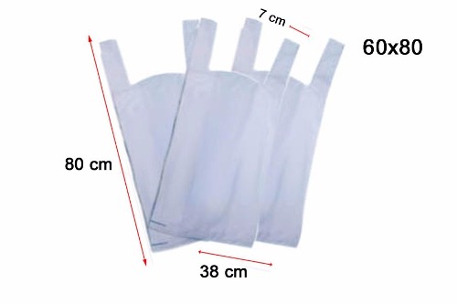 60x80cm x Paquete - Bolsas Camisetas.