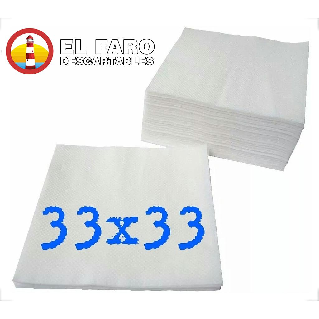 33x33 Servilletas caja x 1000 unidades.