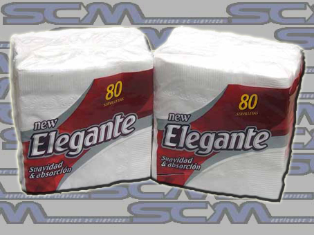 33x33cm x 80u - Servilletas "ELEGANTE".