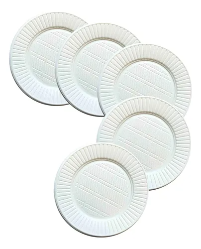 N°17 Platos blancos x 50 unidades