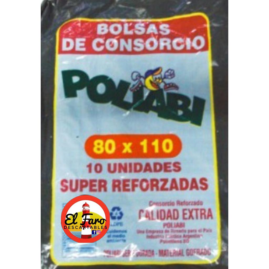 80x110 Bolsas residuo x 10 unidades